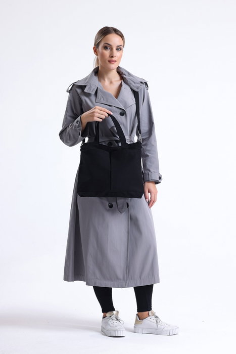 Zoozie Bags Bolso Tote de Lona Negro